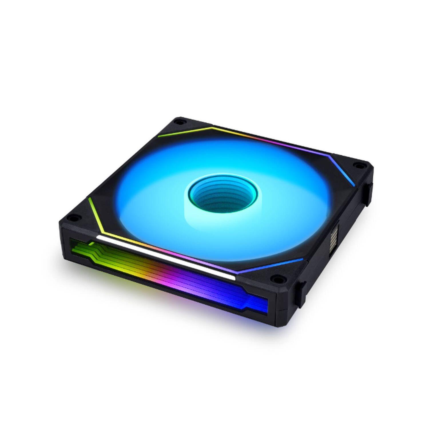 Ventoinha LIAN LI UNI FAN SL140 Infinity Wireless RGB PWM (RGB multicolor - Preto)