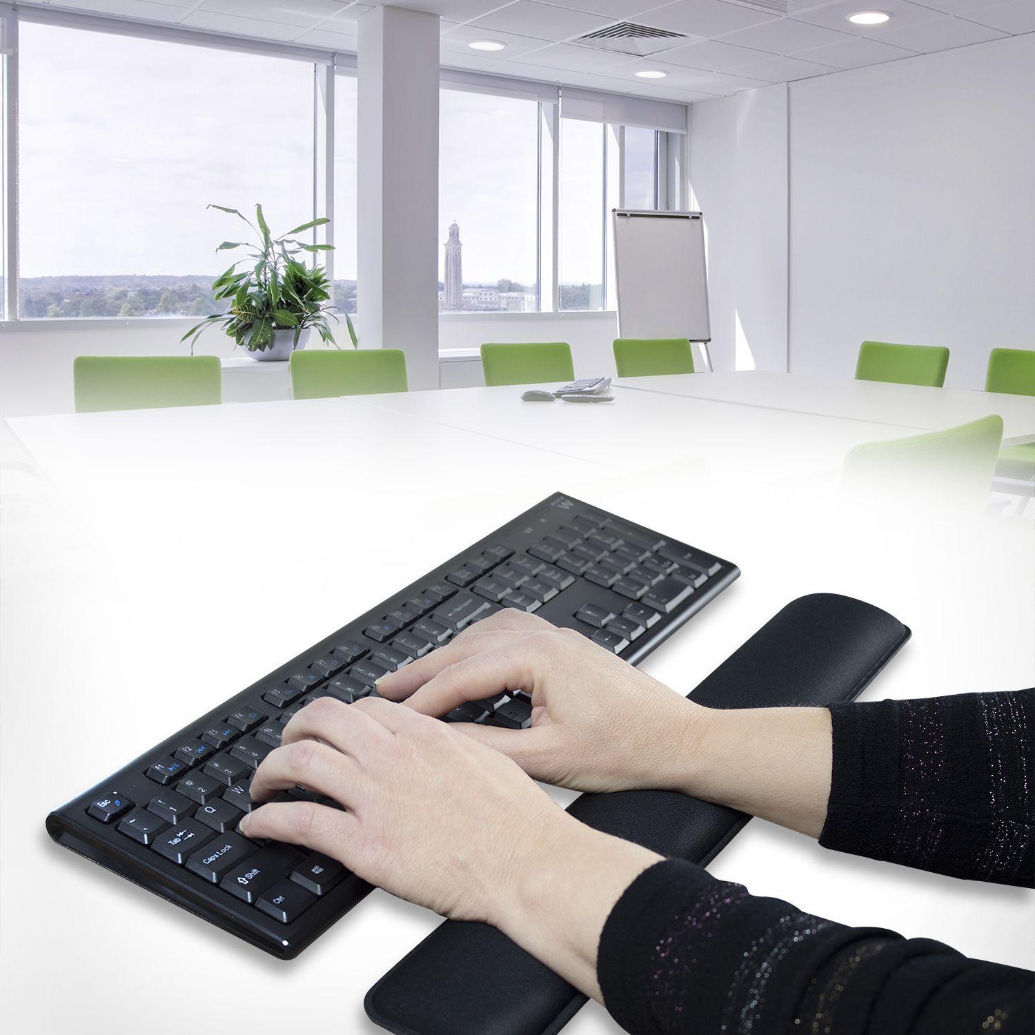 Apoio de Pulso para Teclado EWENT EW3180 (Poliéster, Borracha - Preto) — miniatura 4