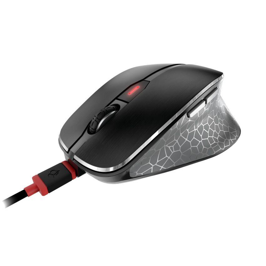 Rato CHERRY MW 8C ERGO (Mão direita - 3000 DPI - Ótico - Preto e Cinzento), miniatura 4