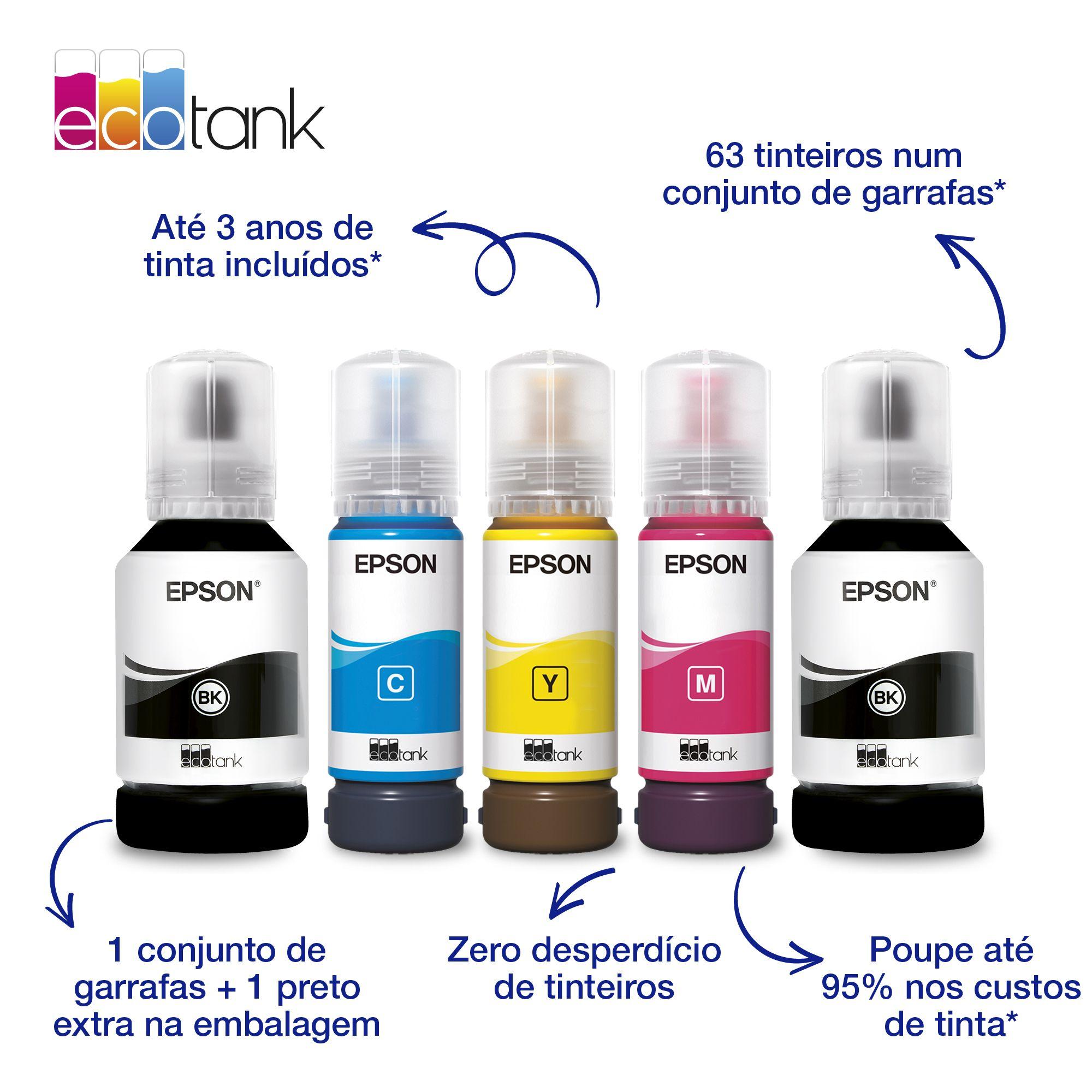 Impressora Multifunções EPSON EcoTank ET-3950 (A4 - Impressão a cores - AC - Preto) — miniatura 4