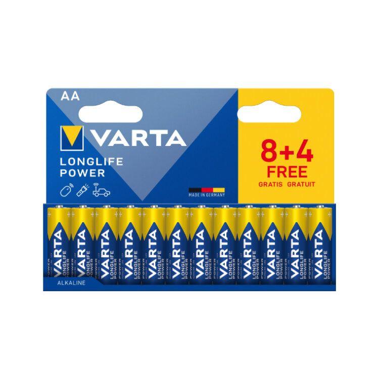 Pilhas VARTA Longlife Power AA (12 unidades - 8+4), miniatura 2