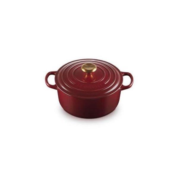 Tacho Cocotte LE CREUSET Signature 24 cm (Ferro fundido - 24 cm - Vermelho Rhone)