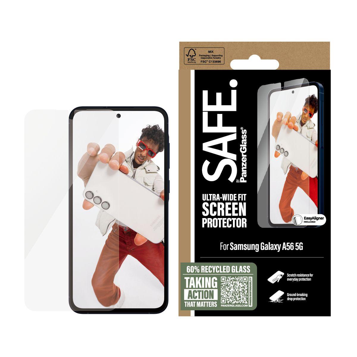 Protetor de Ecrã PANZERGLASS SAFE. by® para Samsung Galaxy A56 5G (Samsung Galaxy A56 5G - Samsung - Transparente), miniatura 2