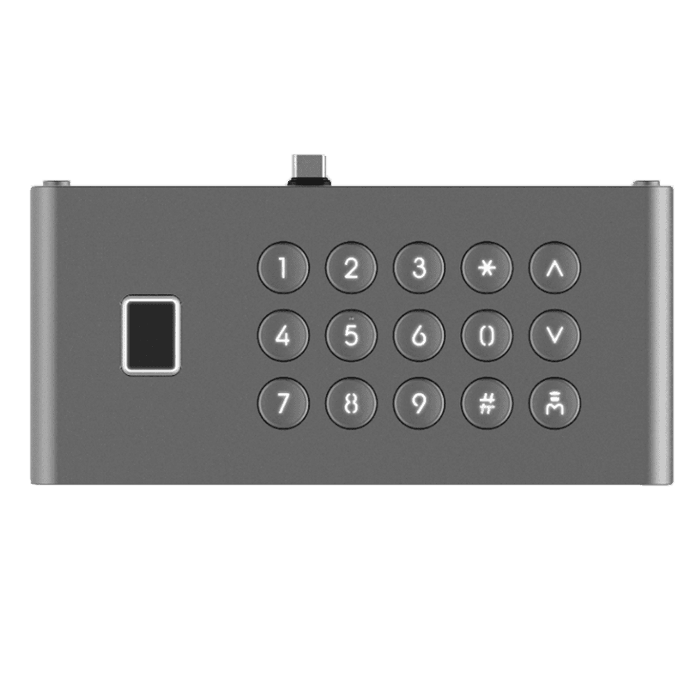 Módulo de Controlo de Acessos HIKVISION DS-KDM9633-FKP (Impressão Digital, PIN e IP65 - Cinzento)