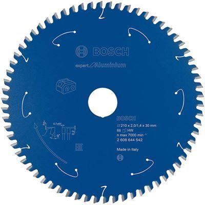 Lâmina de Serra Circular BOSCH Expert for Aluminium 2608644542 (210 mm - 66 dentes - Furo 30 mm), miniatura 2