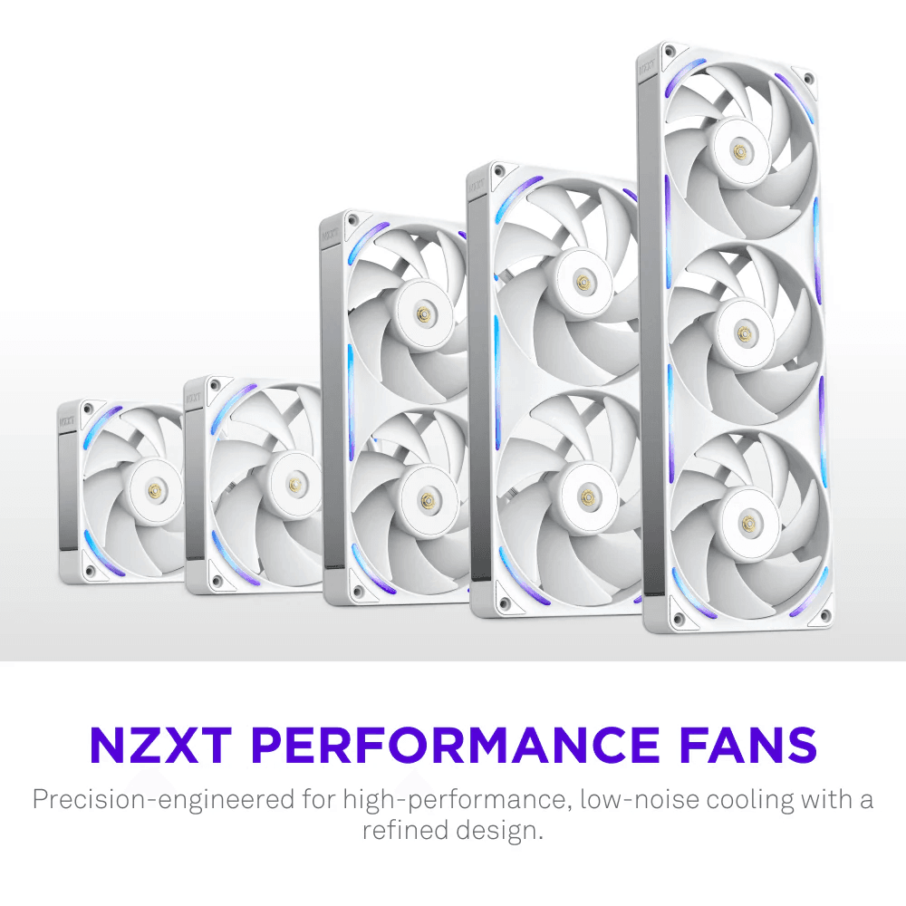 Ventoinha para Caixa de PC NZXT F120X (Branco) — miniatura 3