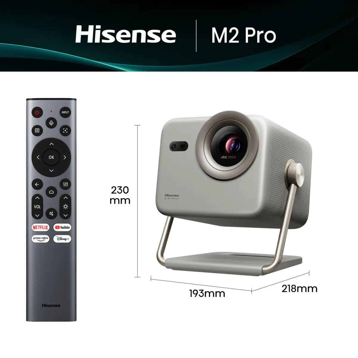 Projetor Laser HISENSE M2PRO (DLP - UHD 4K - 1300 lúmenes - até 200" - Cinzento Titanium) — miniatura 2