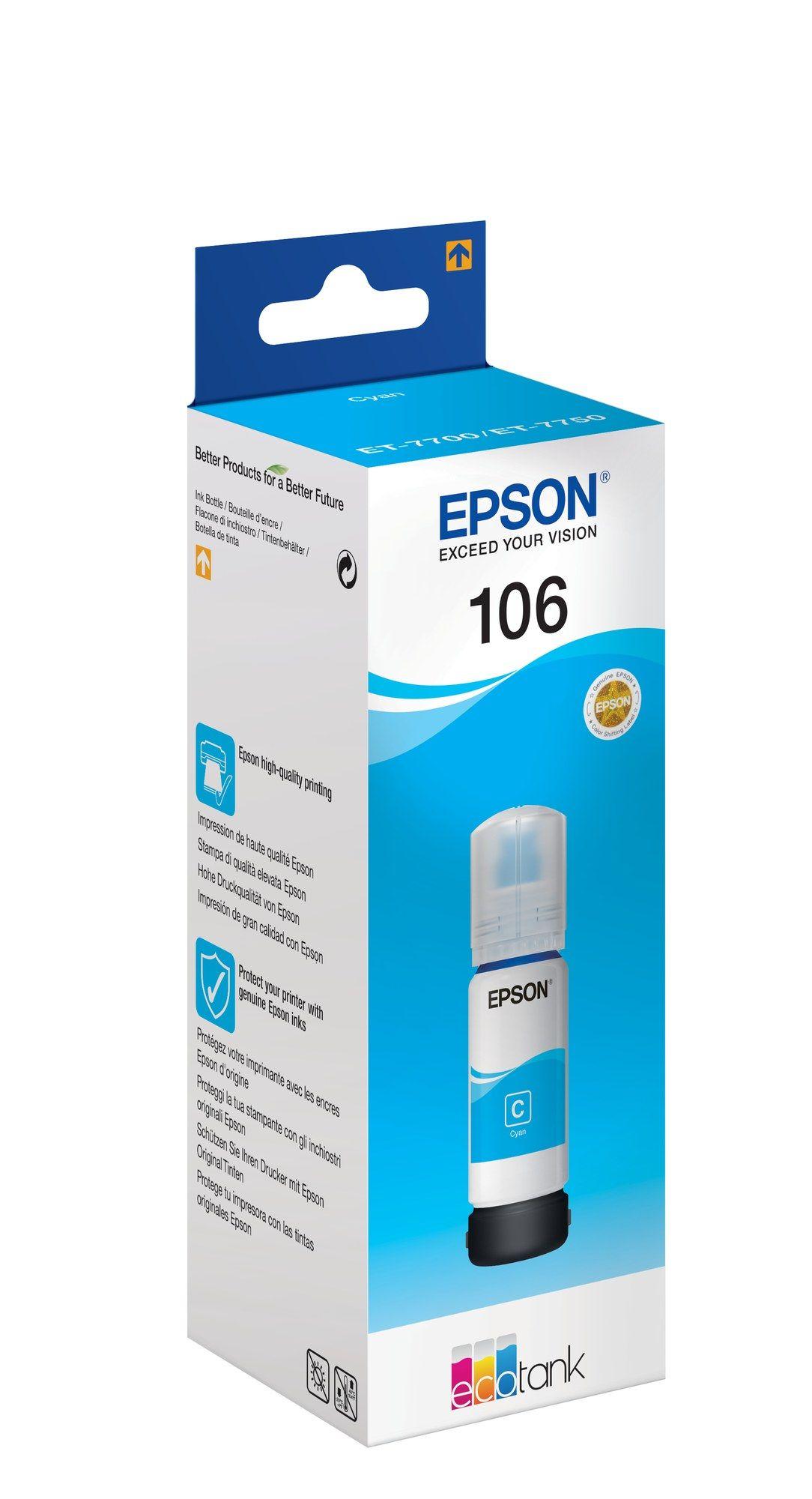 Garrafa de Tinta EPSON 106 (Ciano)
