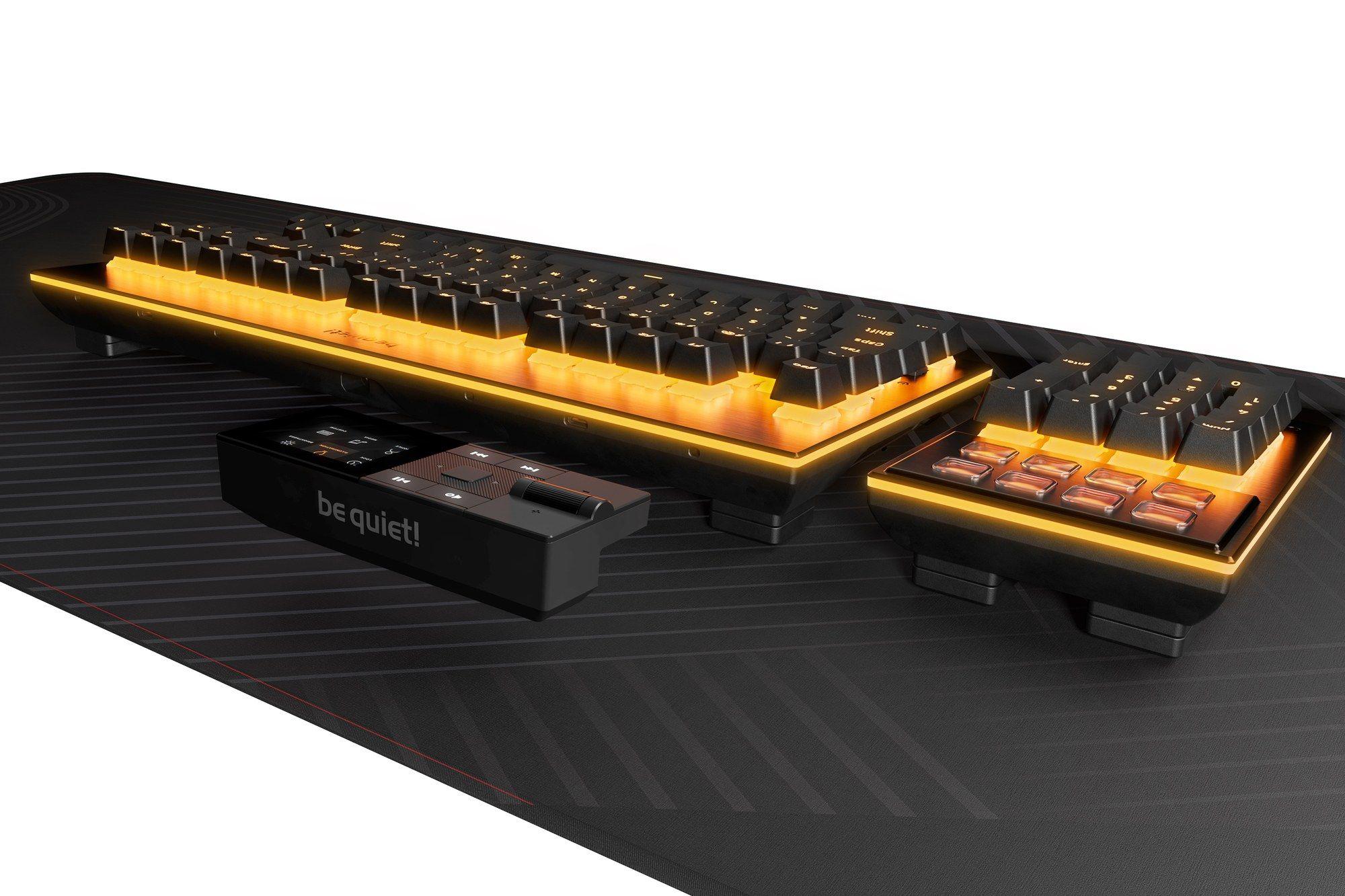 Teclado Gaming BE QUIET! Dark Mount Silent Linear (Alemão - be quiet! Silent Linear - Tamanho completo - Preto) — miniatura 4