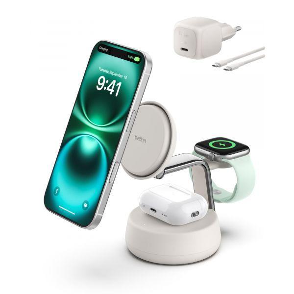 Base de Carregamento Sem Fios BELKIN UltraCharge Pro WIZ040KQSD (USB Tipo-C - USB Tipo C - Branco) — miniatura 2