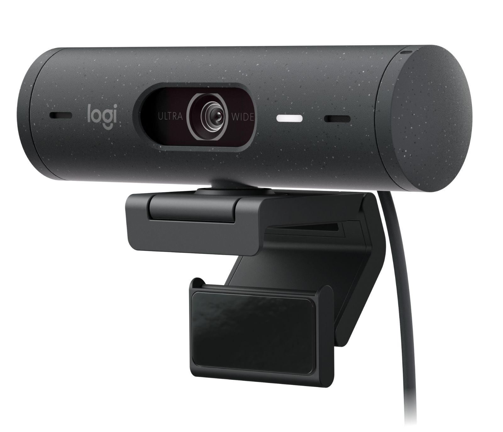 Webcam LOGITECH Brio 500 (USB Tipo C - Grafite), miniatura 2