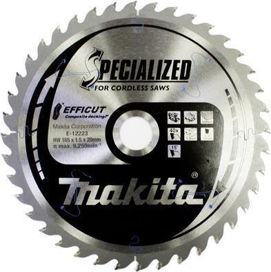 Lâmina de Serra Circular MAKITA EFFICUT E-12223 (Carboneto de tungsténio - 16,5 cm)