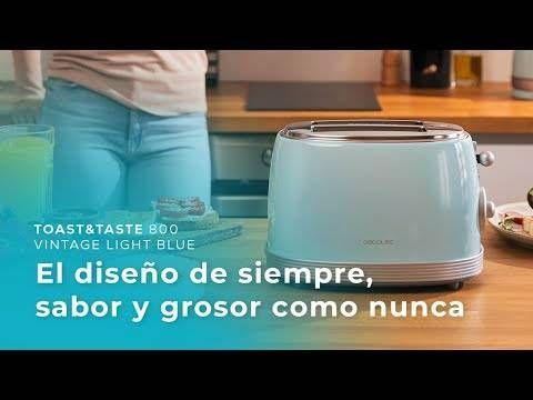 Torradeira CECOTEC Toast&Taste 800 Vintage (850 W - 2 fatias - 3,8 cm - Azul) — miniatura 2