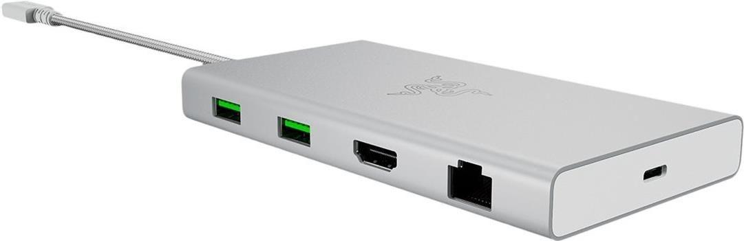 Estação de Acoplamento RAZER USB-C Dock (0,2 m - Windows 10, Windows 11 - Mercúrio)
