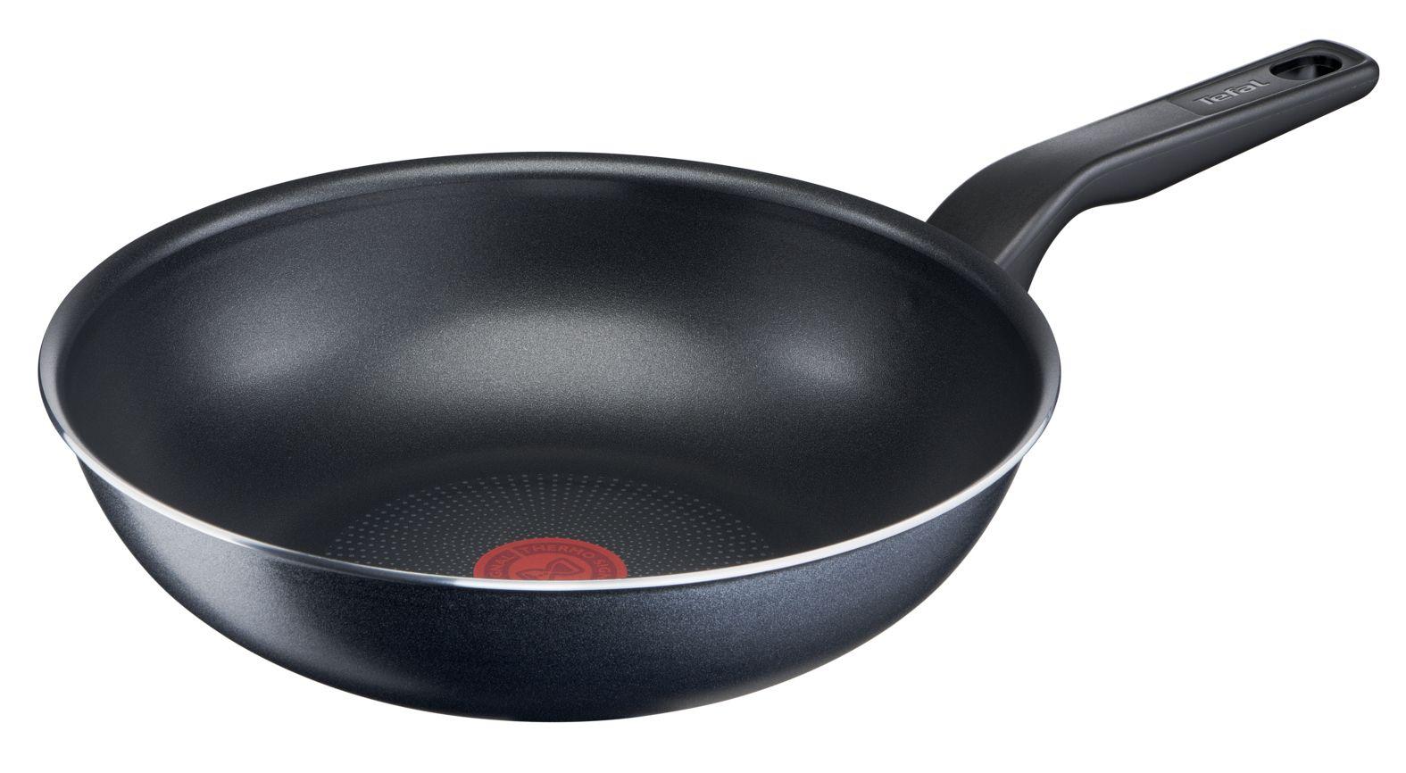 Frigideira Wok TEFAL C3851932 (Altura 9,8 cm - Preto)