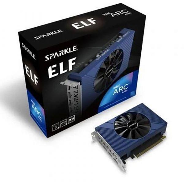 Placa Gráfica SPARKLE Intel Arc A380 ELF (Intel Arc A380 - 6 GB - GDDR6 - Preto, Azul e Prateado) — miniatura 2