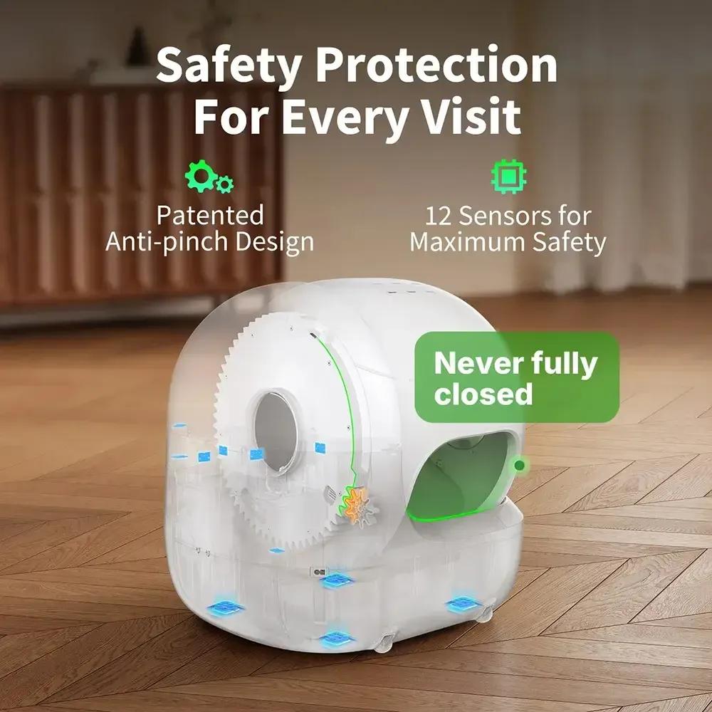 Caixa de Areia PETKIT Purobot Max Pro 2 P9904/T5-2C-EU (Câmara com IA - Branco) — miniatura 5