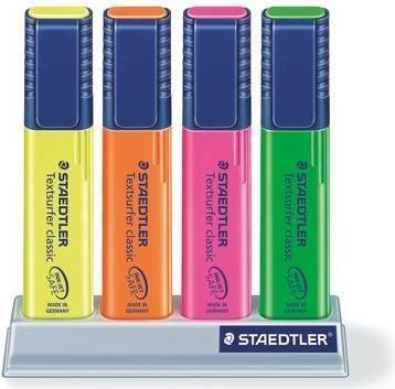 Conjunto de Marcadores Fluorescentes STAEDTLER Textsurfer Classic 364 SC4 (Sortido)