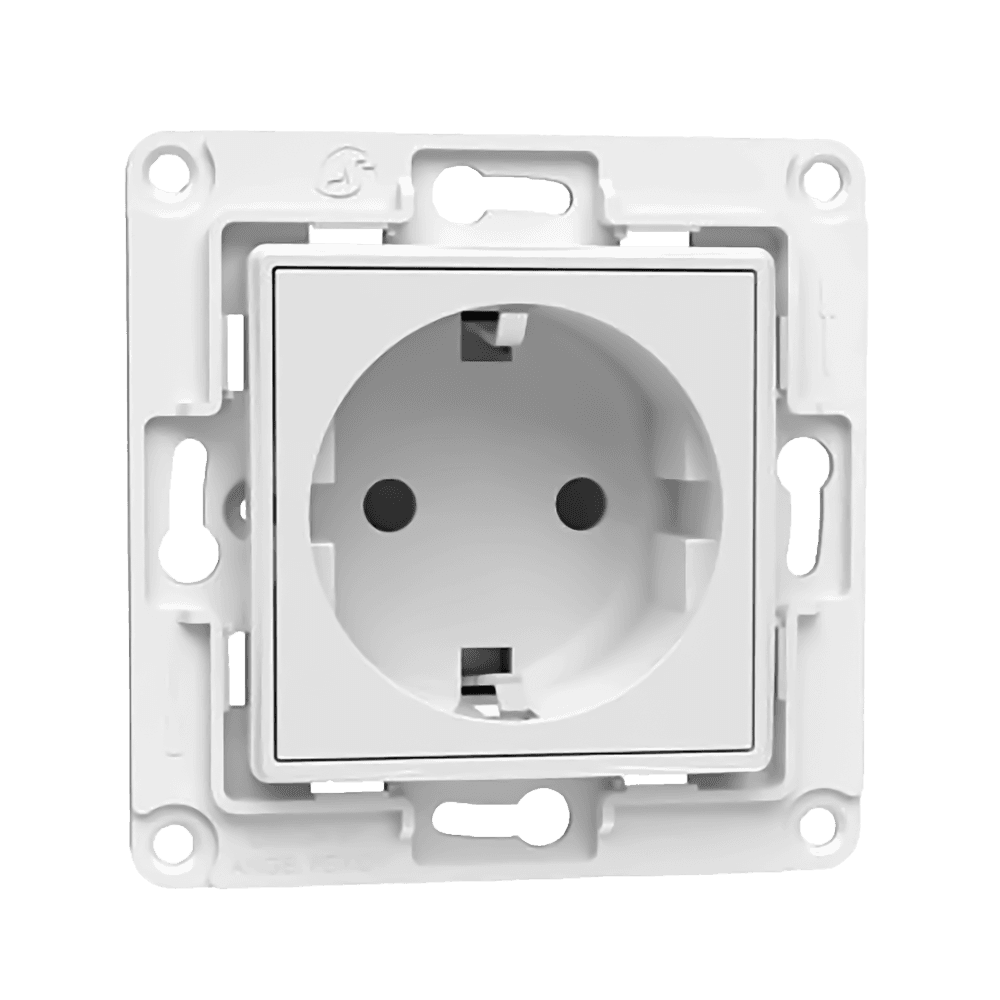 Tomada de Parede SHELLY Wall Socket EU (7cm x 7cm x 4cm - Branco)