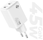 Carregador de Parede SUBBLIM SUBCHG-6G4520 (45 W - Power Delivery 3.0 - GaN - Branco), miniatura 2