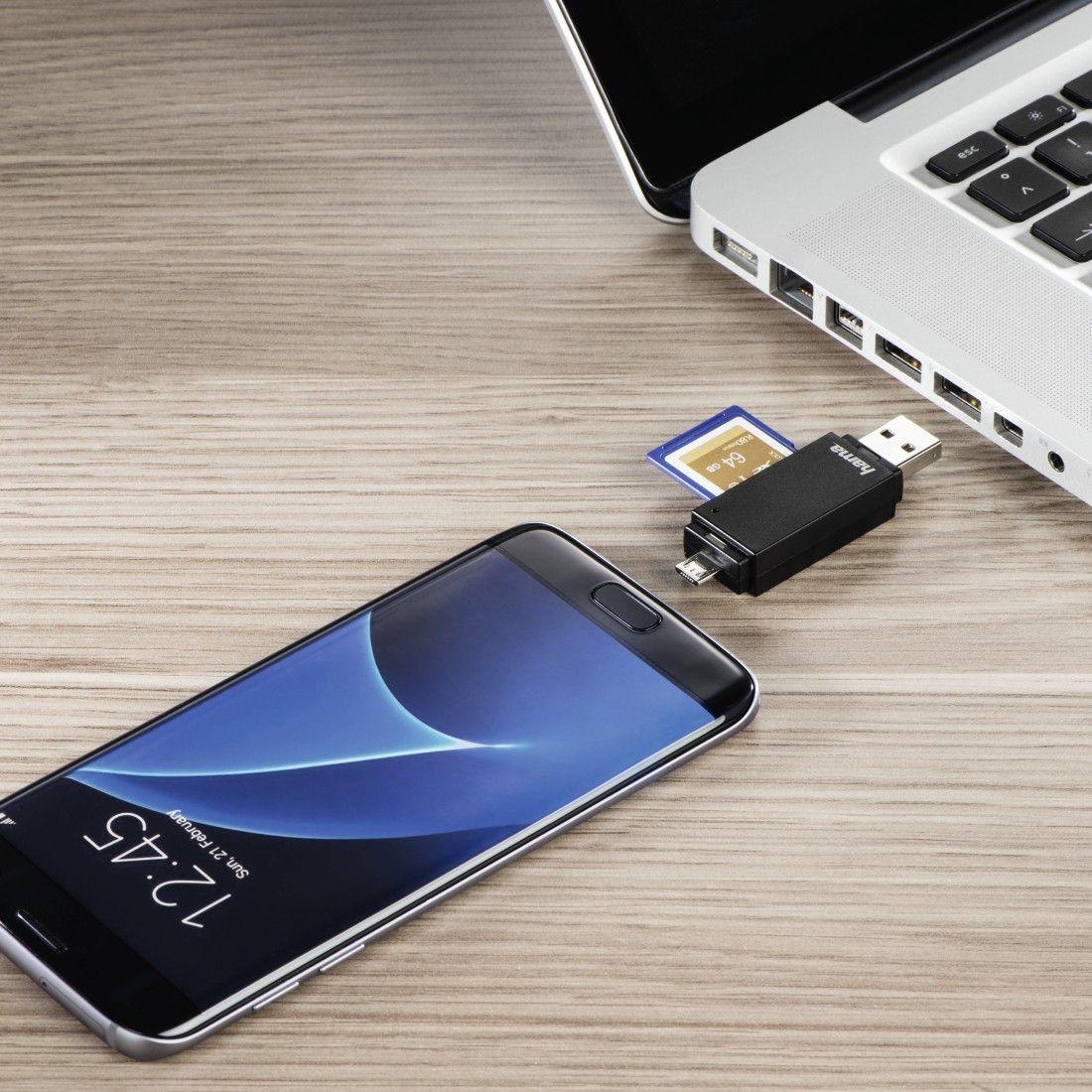 Leitor de Cartões de Memória HAMA Basic 00181056 (USB 2.0/Micro-USB - Preto), miniatura 4