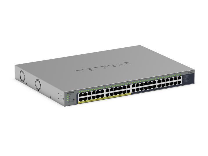 Switch NETGEAR GS748PP (Gigabit Ethernet - 1000 Mbit/s - 1,5 MB - Cinzento) — miniatura 3