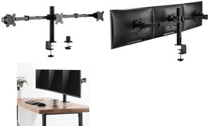 Suporte Triplo de Monitor LOGILINK BP0107 (100 x 100 mm - 75 x 75 mm - 32" - Preto)