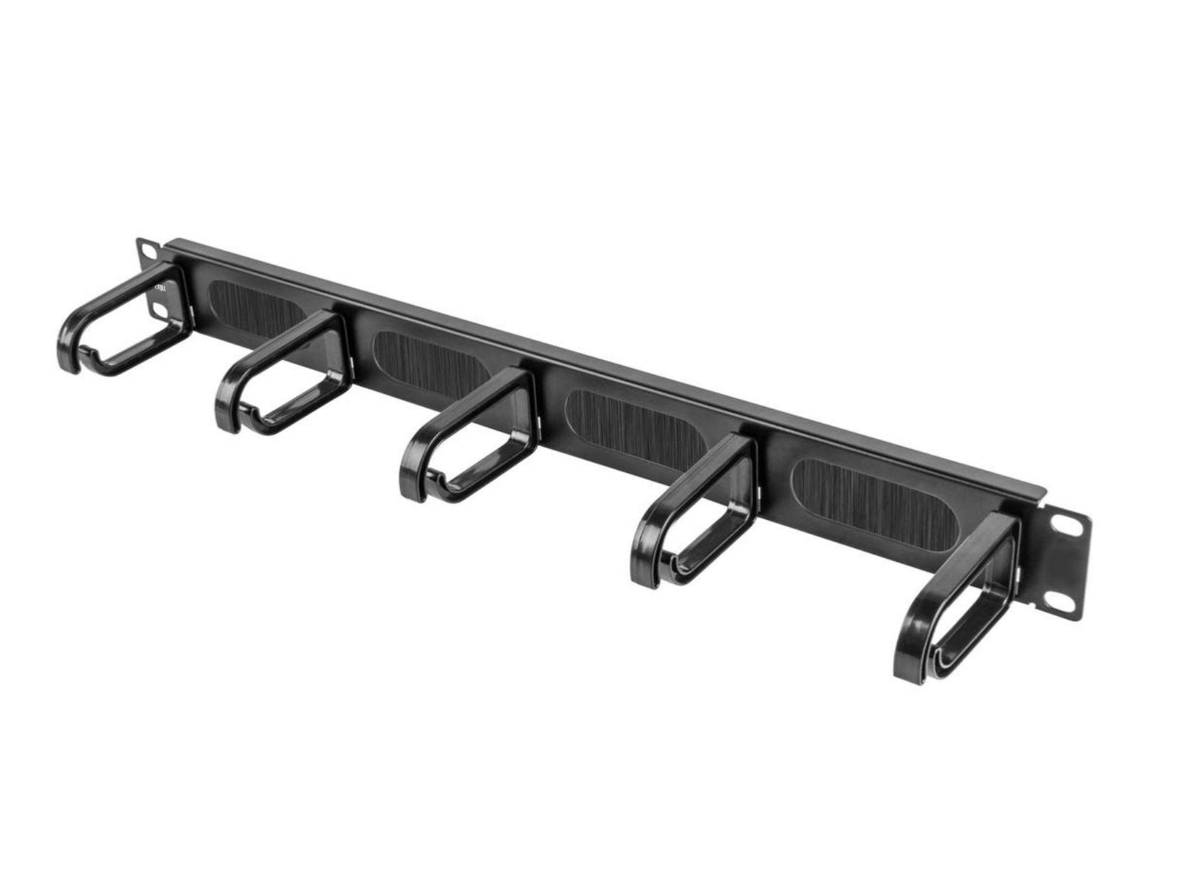 Painel de Gestão de Cabos EQUIP 327320 (19" - 1U - 5 Anéis - Preto), miniatura 3