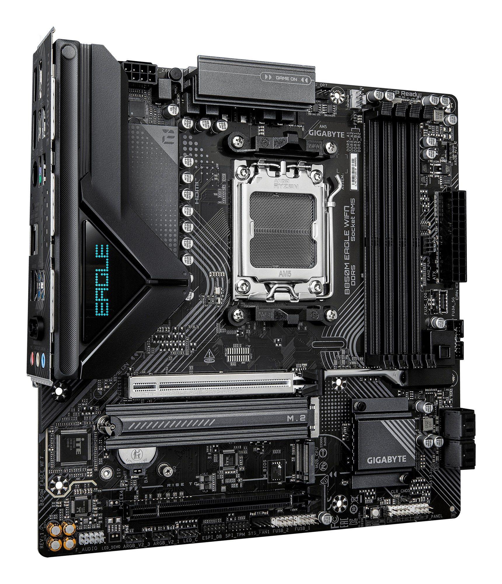 Motherboard GIGABYTE B850M EAGLE WIFI7 (AM5 - Micro ATX - Duplo canal - Castanho escuro), miniatura 3