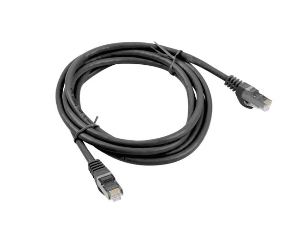 Cabo de Rede RJ45 LANBERG PCF6-10CC-0050-BK (0,5 m - Cat6 - RJ-45 - Preto)