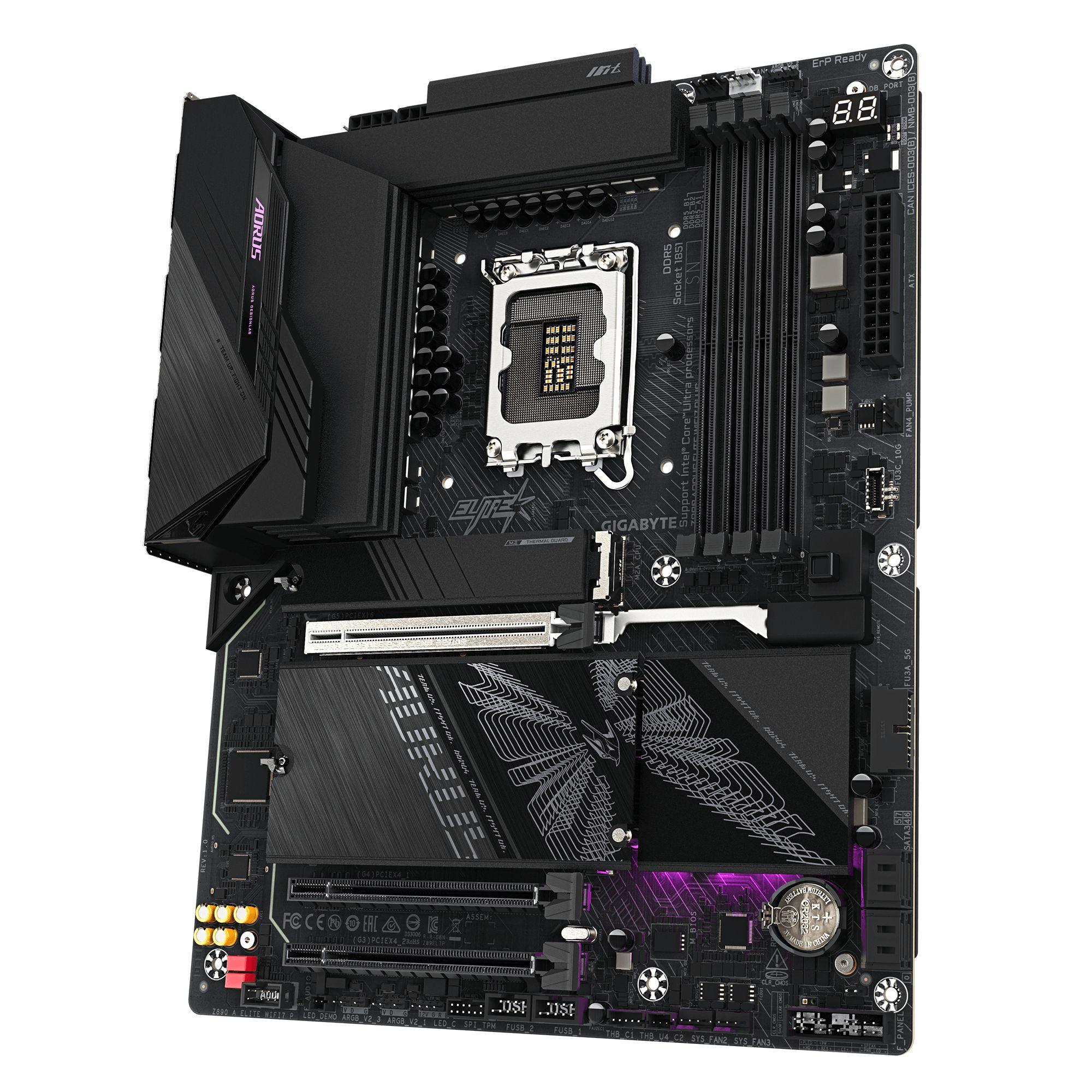 Motherboard GIGABYTE Z890 AORUS ELITE WIFI7 PLUS (LGA 1851 - Intel Core Ultra Série 2 - ATX - Preto), miniatura 4