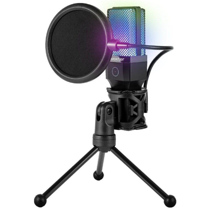Microfone de Condensador WOXTER Mic Studio 65 RGB (Micrófono para PC - USB - USB 5 V - Preto), miniatura 2