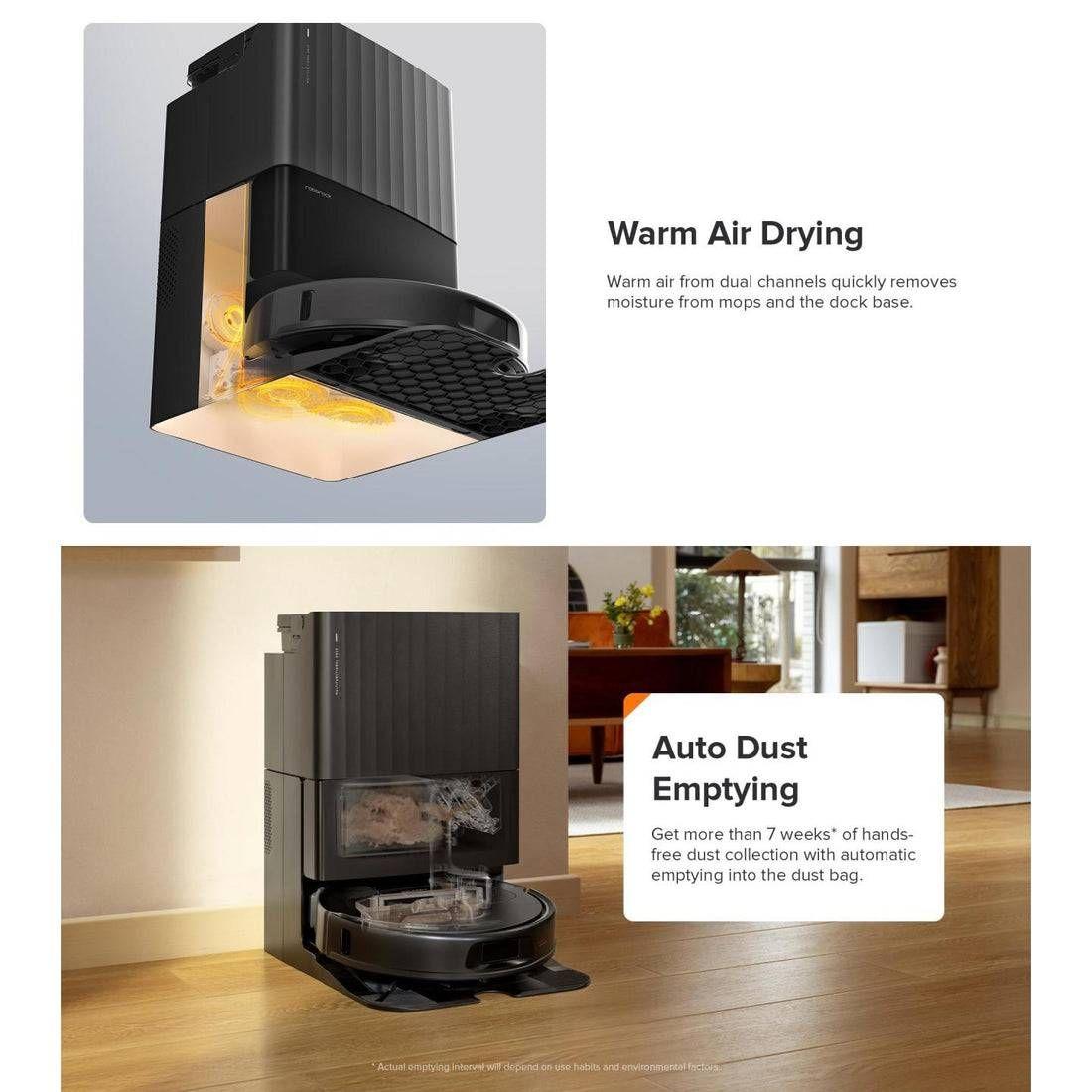 Robot Aspirador ROBOROCK Qrevo 5AE (12000 Pa - LiDAR - 0,3 l - Preto), miniatura 3