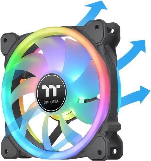 Kit de Ventoinhas THERMALTAKE SWAFAN 12 RGB (RGB multicor - Preto)
