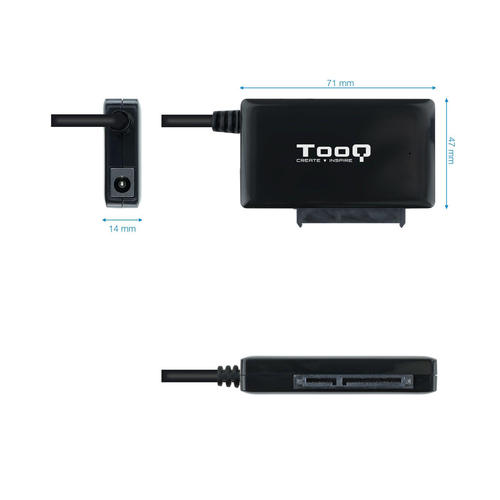 Base de Acoplamento TOOQ TQHDA-01A (4 TB - 2.5,3.5 " - Preto) — miniatura 3