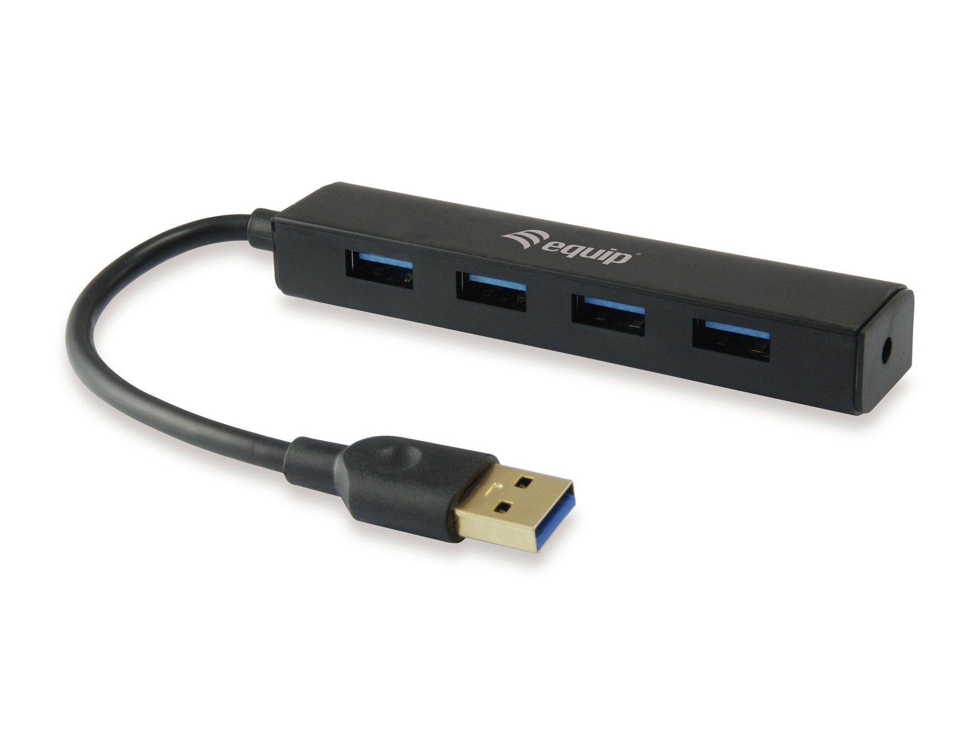 Hub USB EQUIP 128953 (Preto)