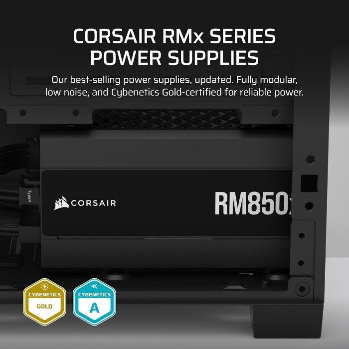 Fonte de Alimentação CORSAIR RM850x (ATX - 850 W - 80 PLUS Gold - Preto), miniatura 2
