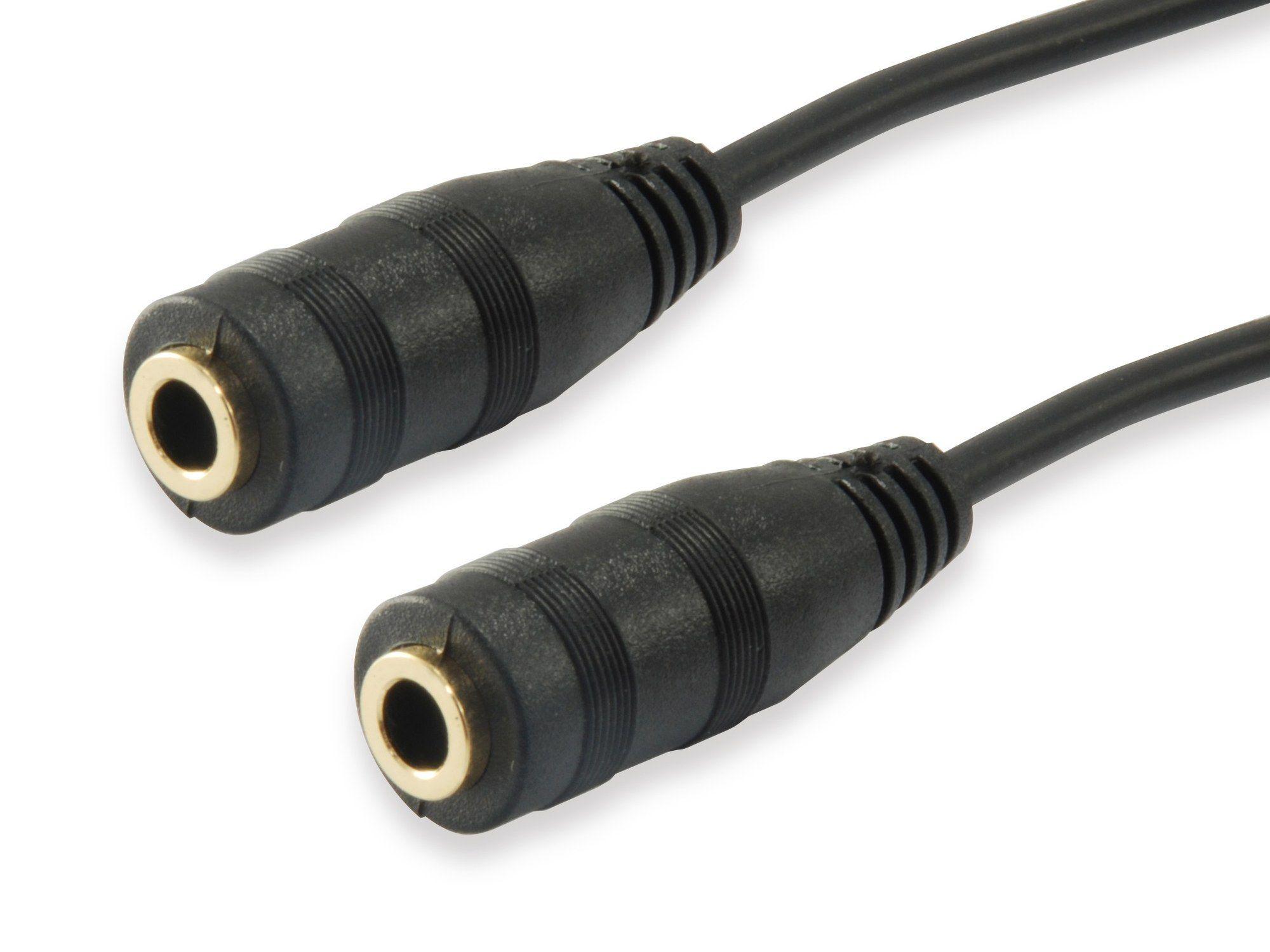 Cabo Adaptador de Áudio EQUIP 147941 (0,13 m - 3.5 mm - 2 x 3.5 mm - Preto), miniatura 4