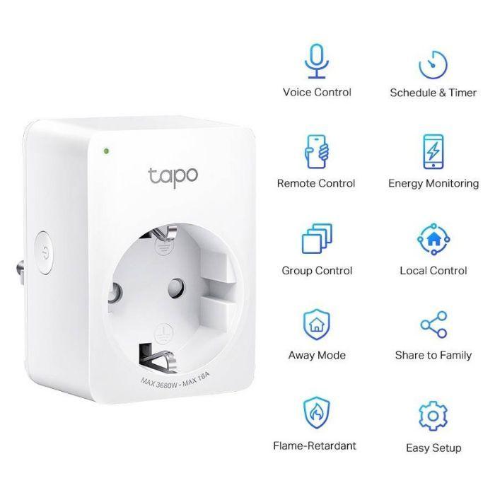 Tomada Inteligente TP-LINK Tapo P110 (EU) (Policarbonato - Branco) — miniatura 3