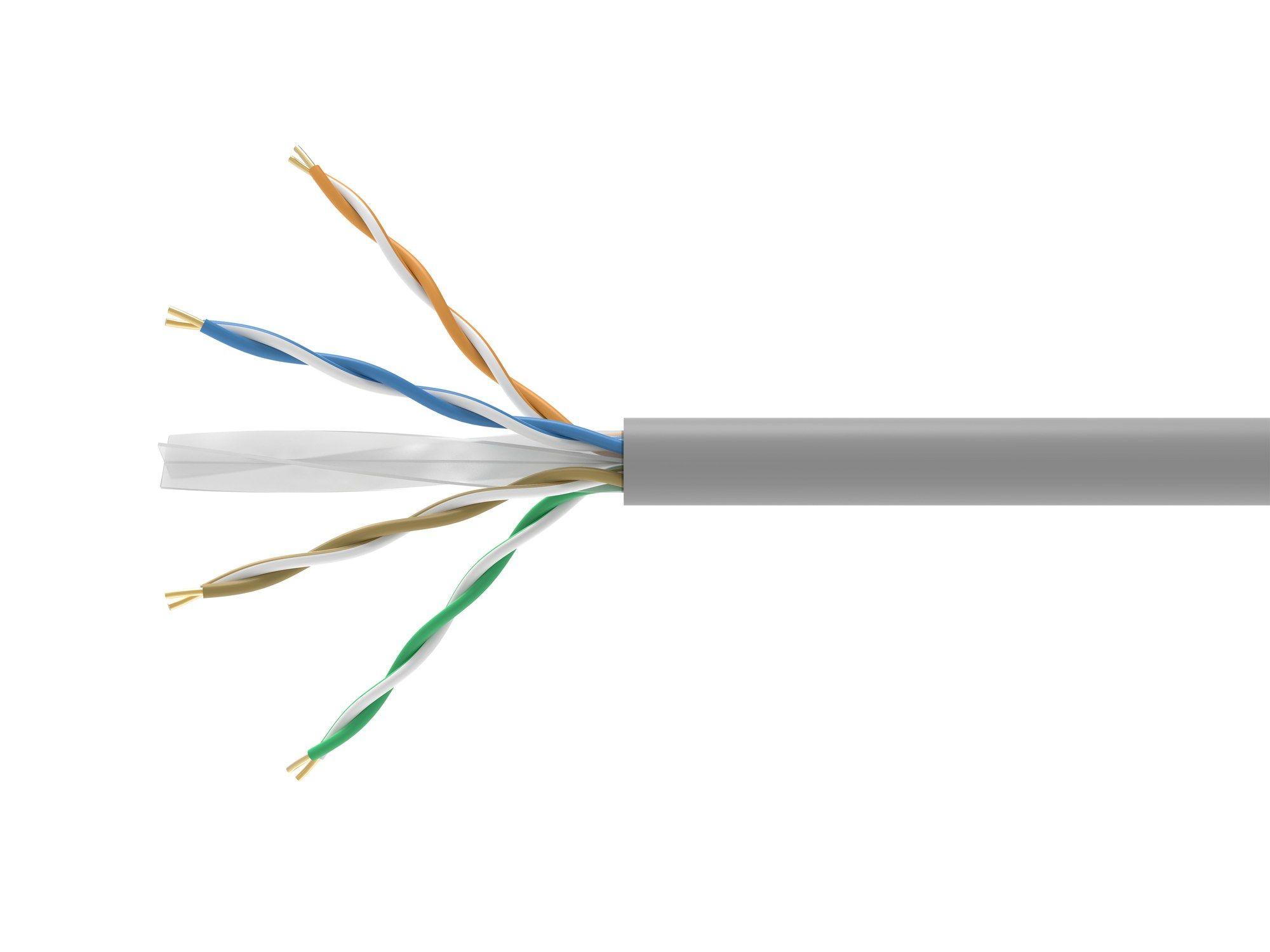 Bobine de Cabo de Rede EQUIP 404535 (305 m - Cat6 - Cinzento)