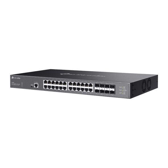 Switch de Rede TP-LINK Omada SX3832 (10G Ethernet - 24 MB - 640 Gbit/s - Preto) — miniatura 3