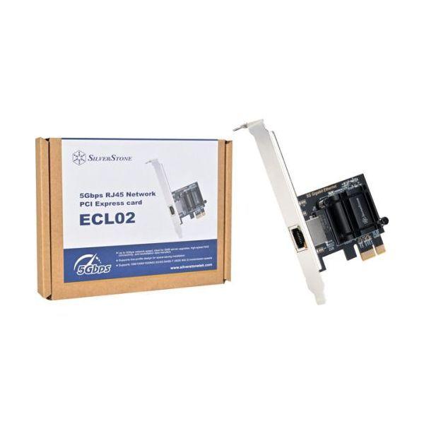 Placa de Rede SILVERSTONE TECHNOLOGY SST-ECL02 (PCIe x1 - 5 Gb/s - 1x RJ-45)