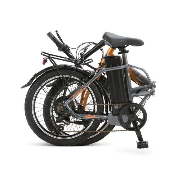 Bicicleta Elétrica NILOX J1 Pro (250 W - 20" - Preto e Laranja) — miniatura 2