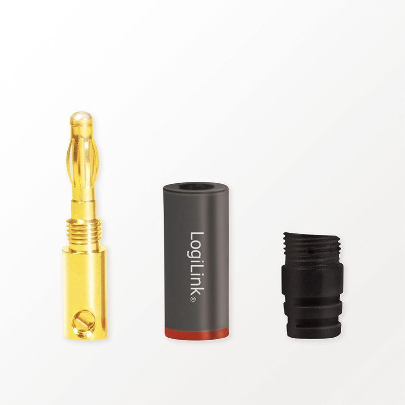 Conjunto de Conetores Banana LOGILINK CA1212 (Banana - Cinzento) — miniatura 3