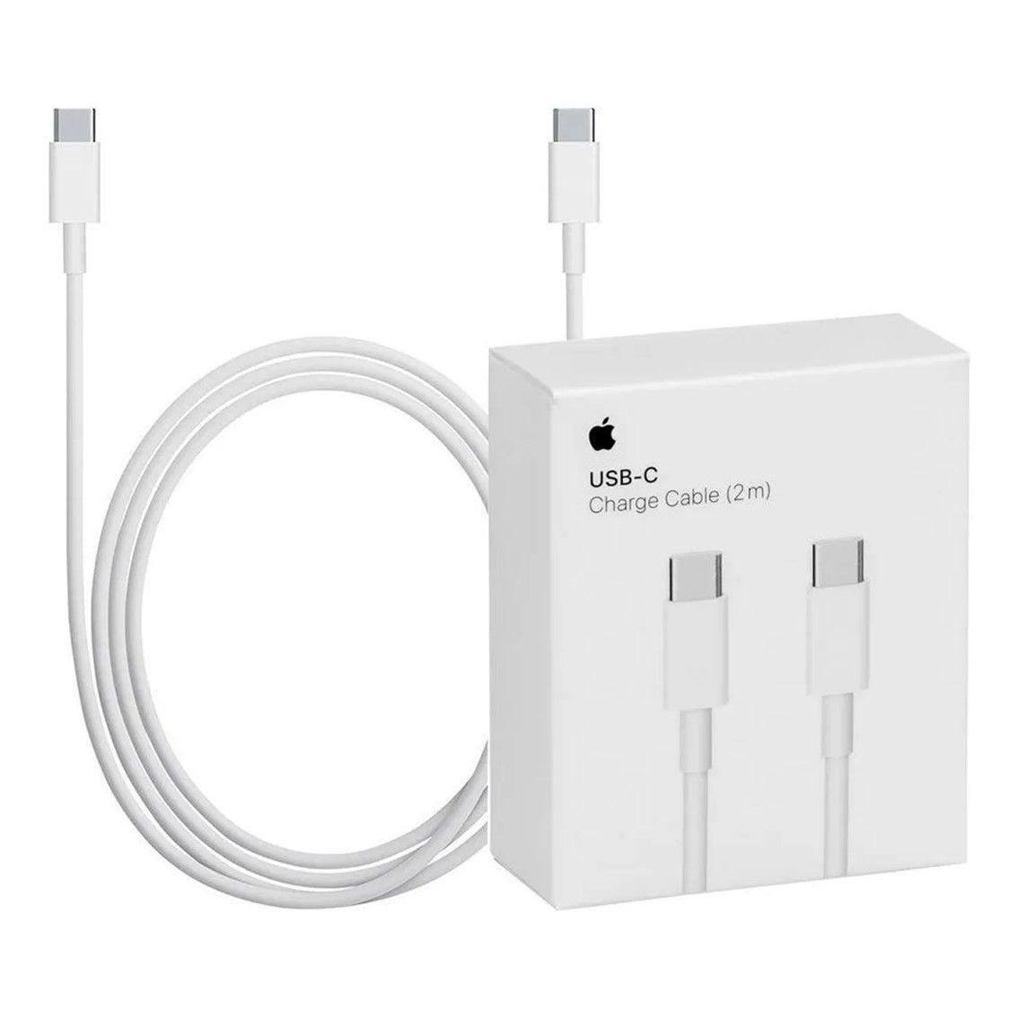 Cabo de Carregamento USB-C APPLE MLL82ZM/A (2 metros - USB C - USB 2 - Branco)