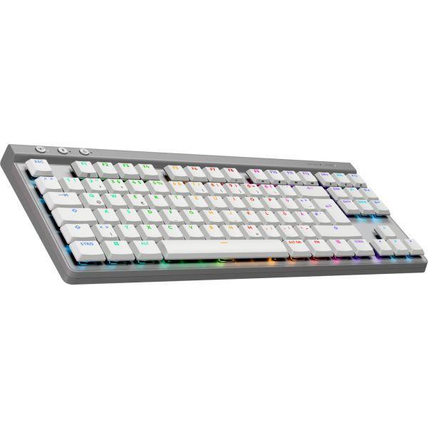 Teclado LOGITECH G515 LIGHTSPEED TKL (Alemão - Logitech GL Tactile - RF Wireless + Bluetooth - Branco) — miniatura 2