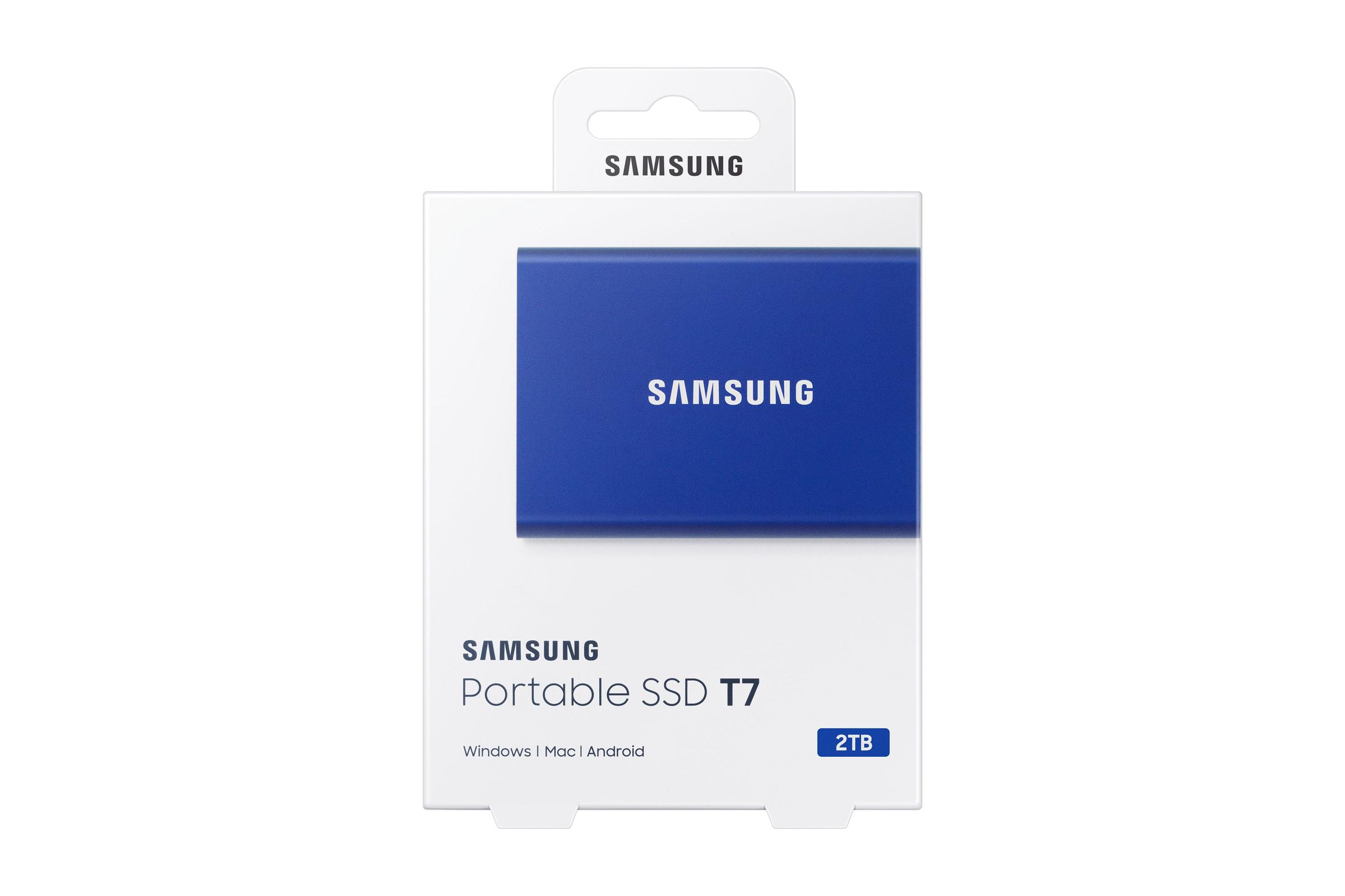 SSD SAMSUNG Portable SSD T7 (2 TB - USB 3.2 - Azul) — miniatura 6