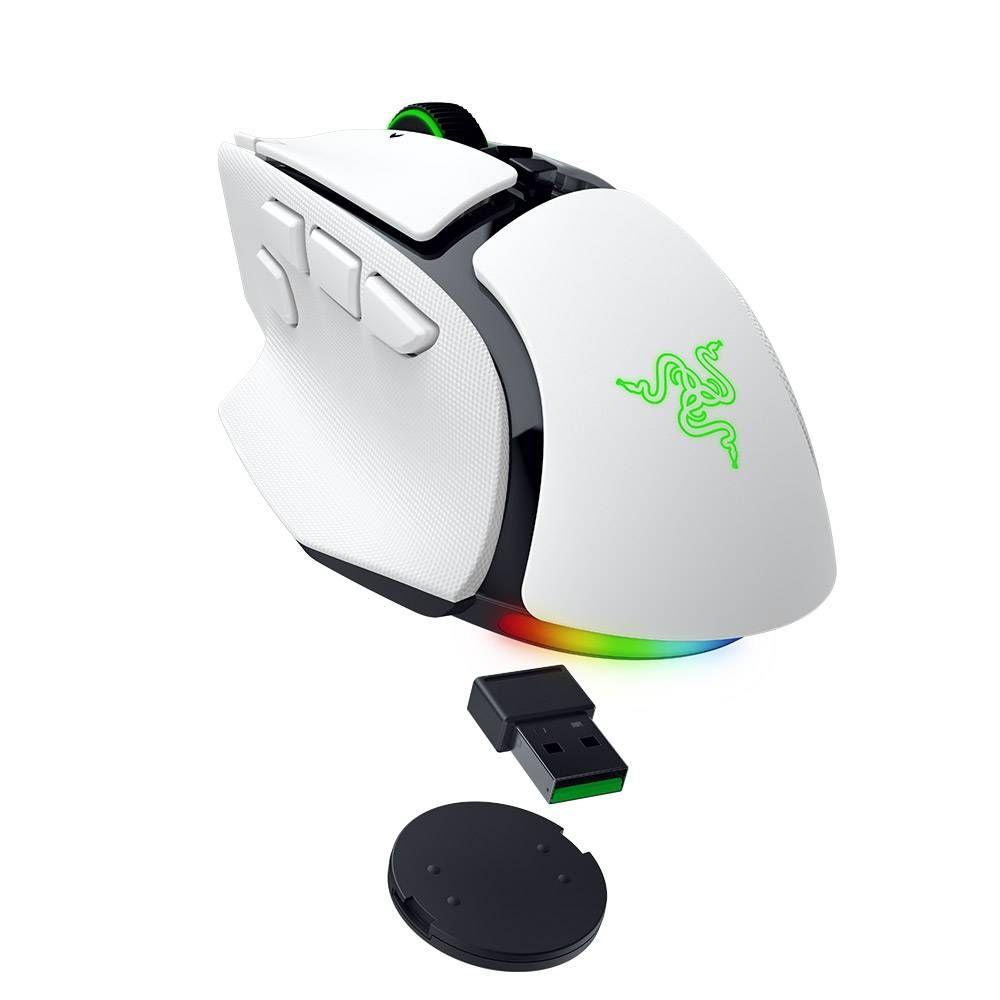 Rato RAZER Basilisk V4 Pro (Ergonómico - Até 50.000 DPI - Bluetooth - Branco) — miniatura 5