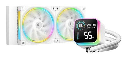 Kit de Arrefecimento Líquido para CPU DEEPCOOL LQ240 WH (120 mm - 2400 RPM - Multi - Branco)