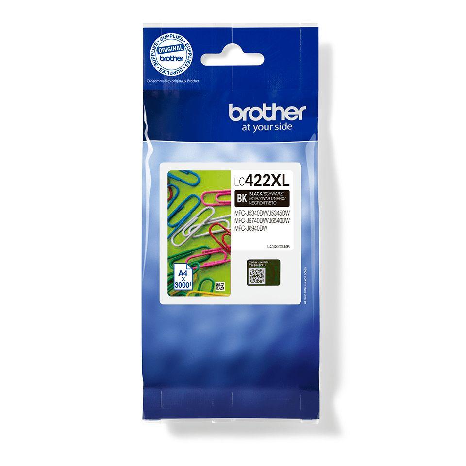 Tinteiro BROTHER LC422XLBK (3000 páginas - Preto)